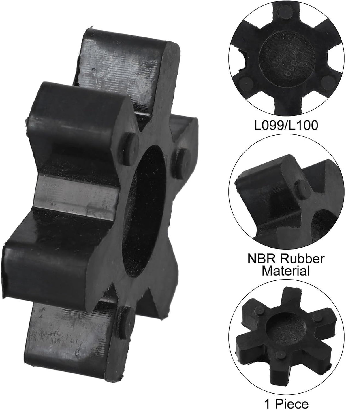 L099/L100 Rubber Spider Insert 2.5" for Lovejoy/TB