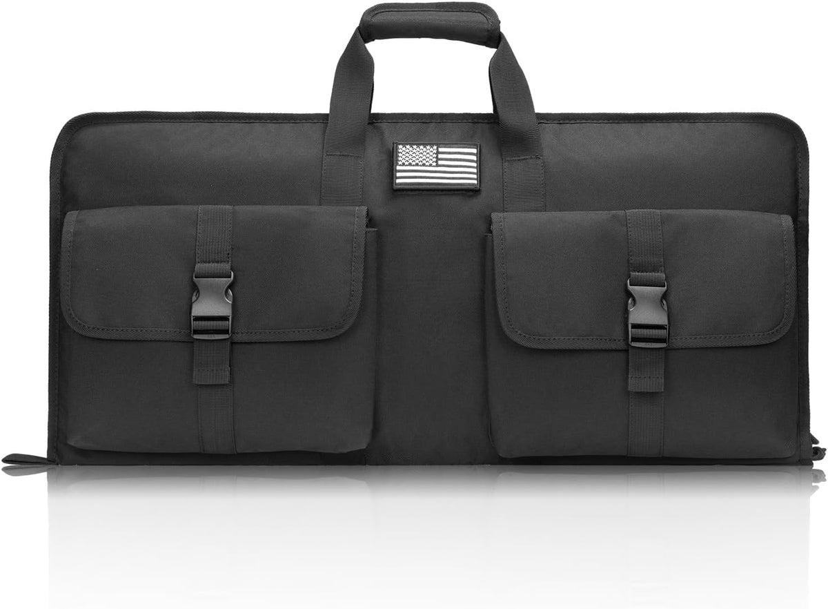 28/32 inch Rifle Case Soft, Short Gun Bag Lightweight, Wall Hanger | Rifle Bag with Two Buckle Pockets, Shotgun Gun