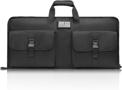 28/32 inch Rifle Case Soft, Short Gun Bag Lightweight, Wall Hanger | Rifle Bag with Two Buckle Pockets, Shotgun Gun