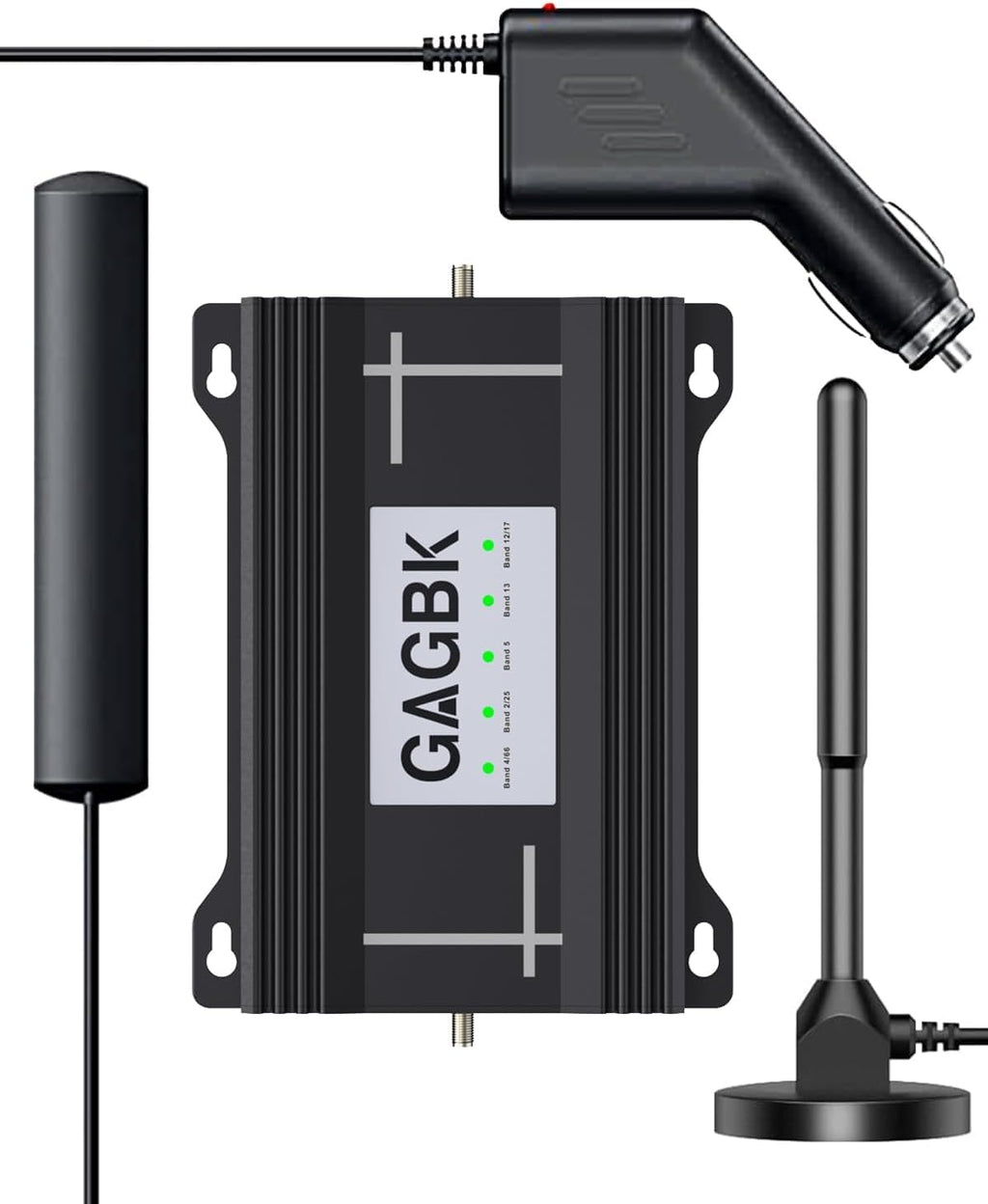 Upgarde Cell Booster for Car, Truck Cell Phone Signal Booster on Band 2/4/5/12/13/17/25/66 for 5G Support All