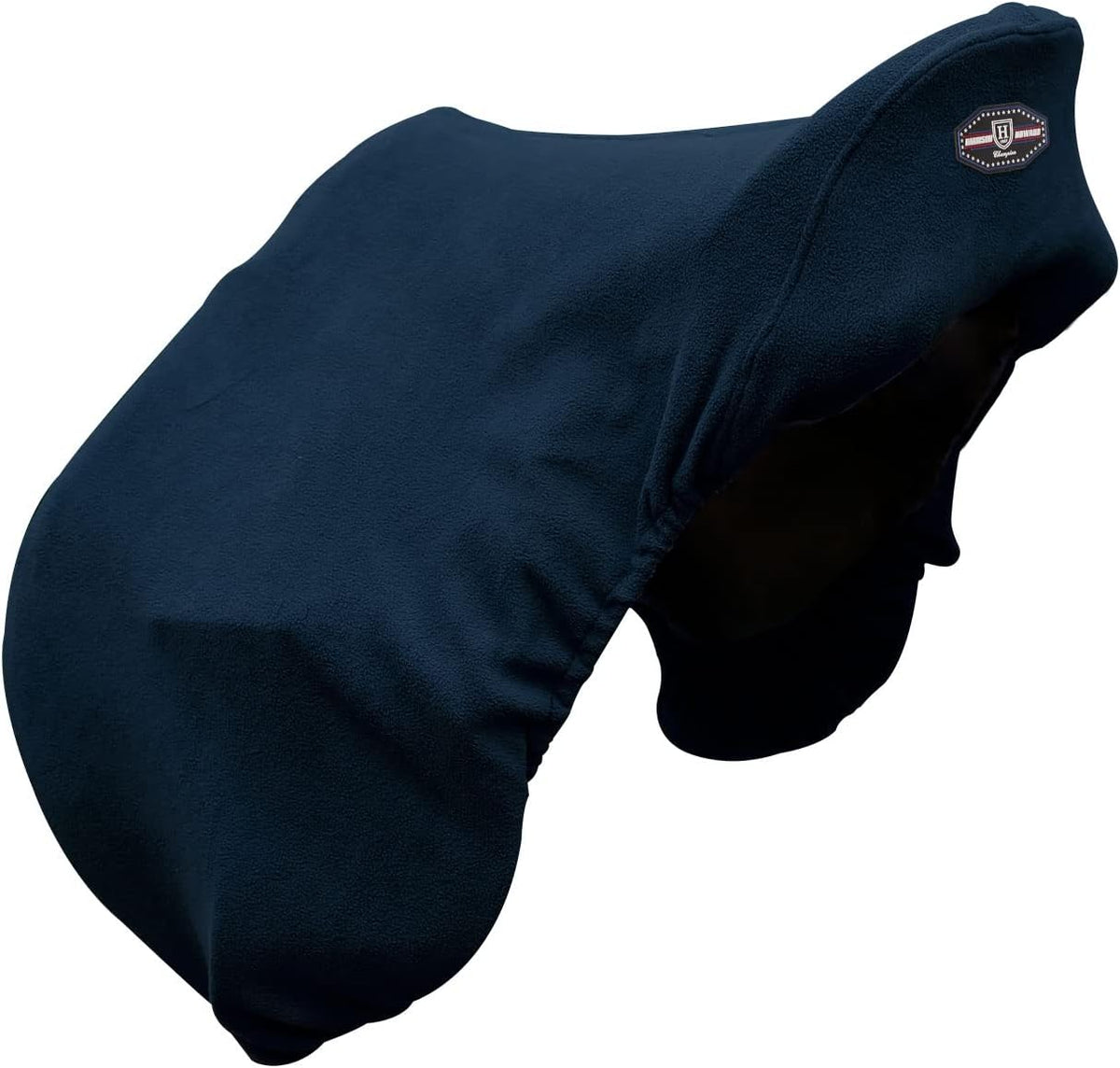 Fleece Saddle Cover for GP/Close Contact Saddles, Dust Protection, Machine Washable, Elastic Fit -Navy