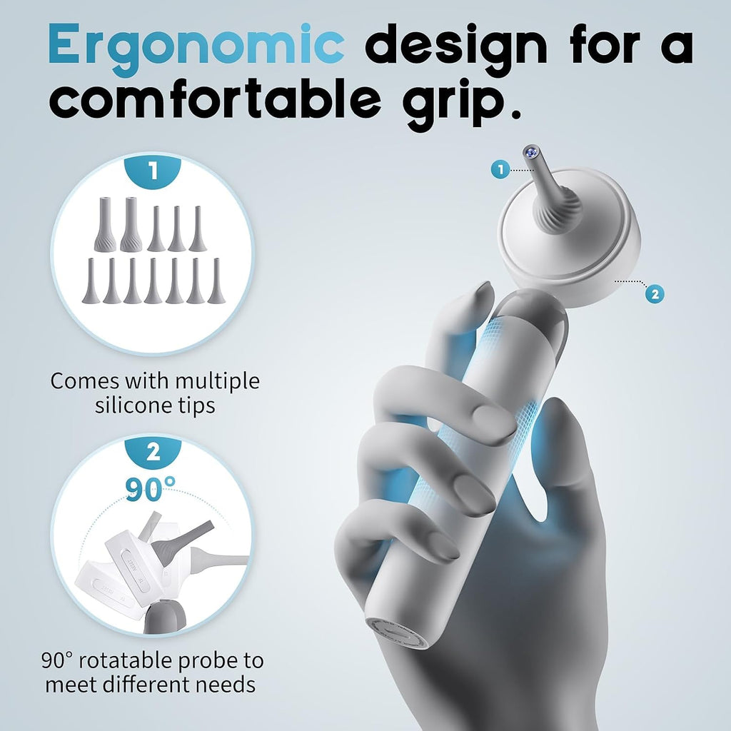 Digital Otoscope Ear Camera for Family, 1.38-Inch Screen, No App Needed