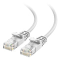 10Gbps Snagless Thin Cat 6 Ethernet Cable, 50ft, White | Slim Profile, 28 AWG Bare Copper, Cat 6 Cable, Thin Ethernet