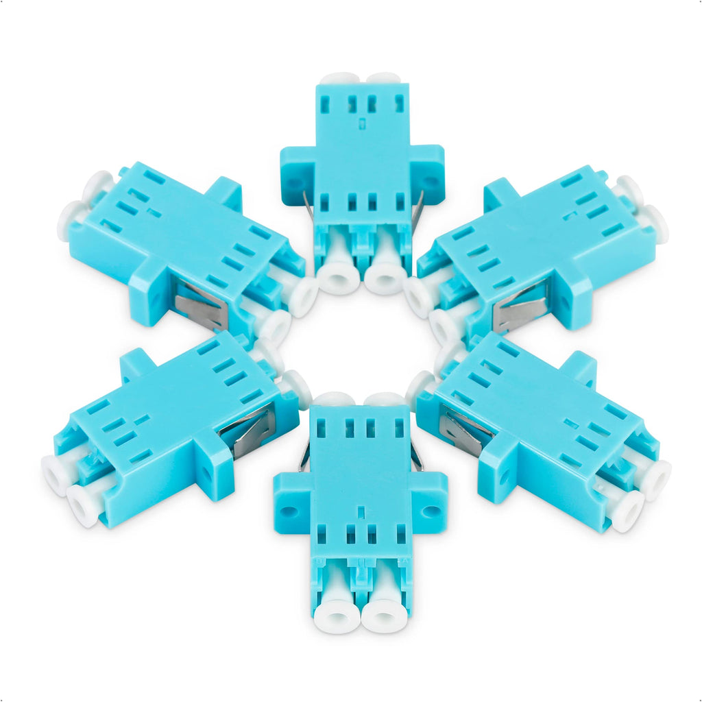 Cable Matters 6-Pack LC to LC UPC Duplex OM3/OM4 Multimode Fiber Adapter