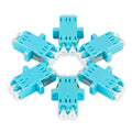 Cable Matters 6-Pack LC to LC UPC Duplex OM3/OM4 Multimode Fiber Adapter