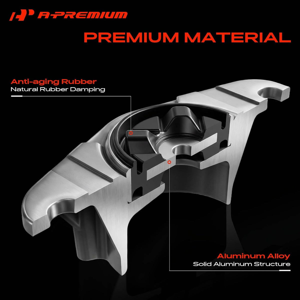 A-Premium Rear Suspension Strut Mount Compatible with Honda