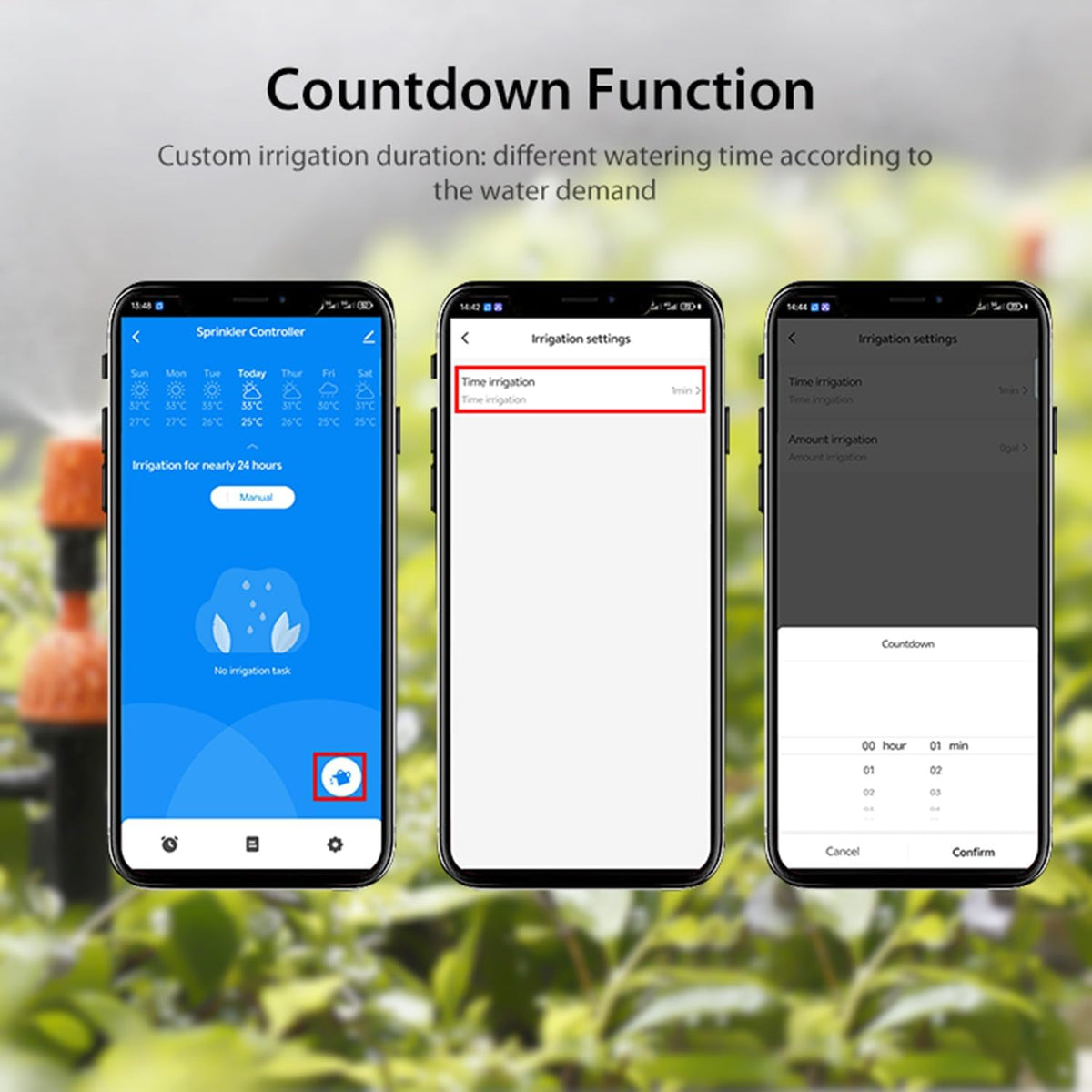 WiFi Sprinkler Timer, Smart Water Hose Timer with APP Control, Rain Delay, Auto & Manual Watering Mode, WiFi