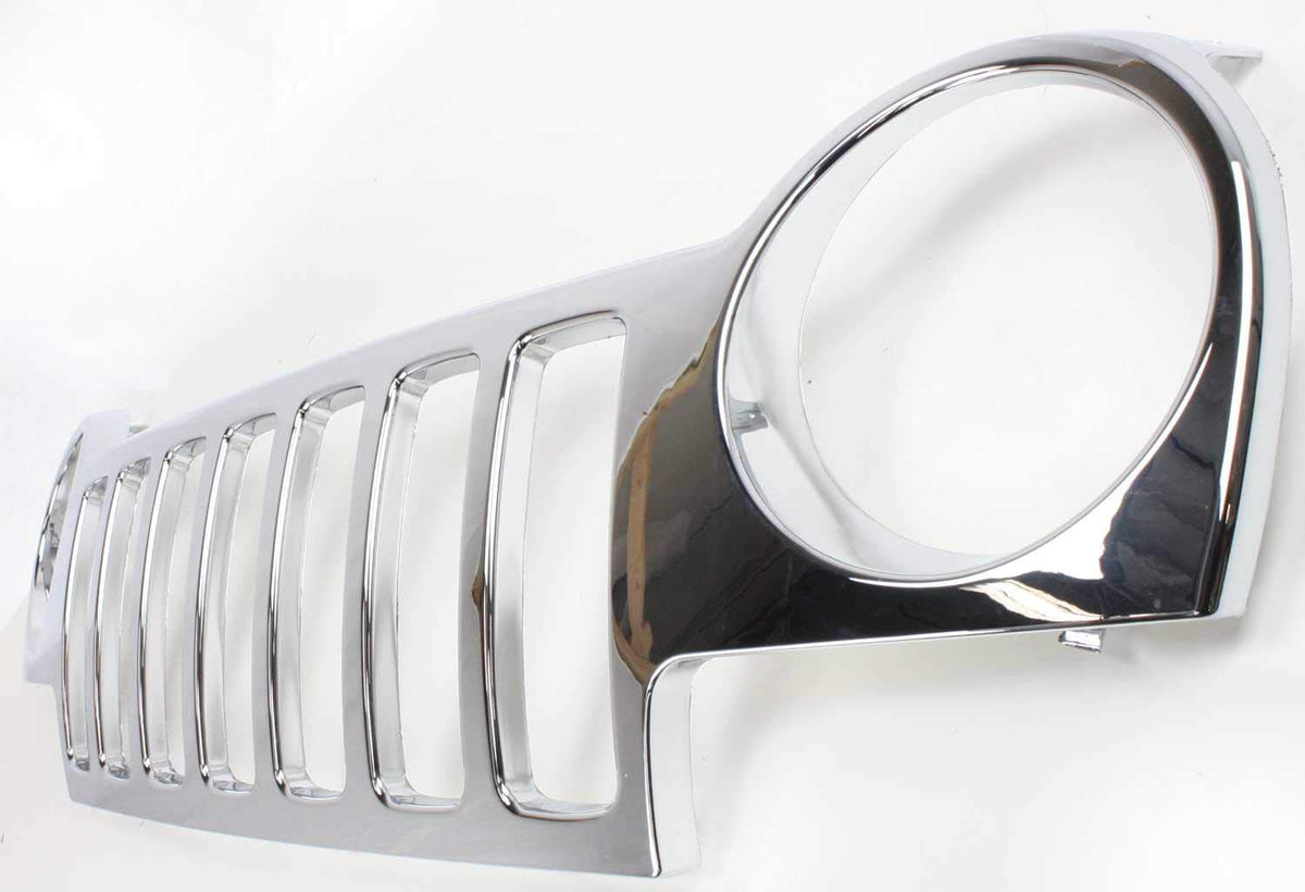 Garage-Pro Grille Assembly Compatible with Jeep Liberty 2002-2004 Plastic Bright Chrome