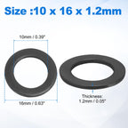 35Pcs M10 304 Stainless Steel Flat Washers ID 10mm OD 16mm Thk 1.2mm