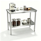 20x40 Stainless Steel Work Table,900-lb Capacity,Height Adjustable