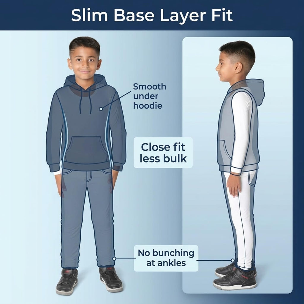 Boys Thermal Top and Bottom Underwear Set; Long Johns for Kids; Base Layer Set for Cold Weather; Microfleece Moisture