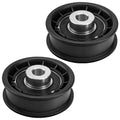 2 Pack 15280 Flat Hydro Drive Idler Pulley - Replace Toro Ex-Mark 106-2176, 106-2176, for Toro TimeCutter, Ex-Mark Quest ZS3200, SS5000, SS3200, SS4250, Z420 Model
