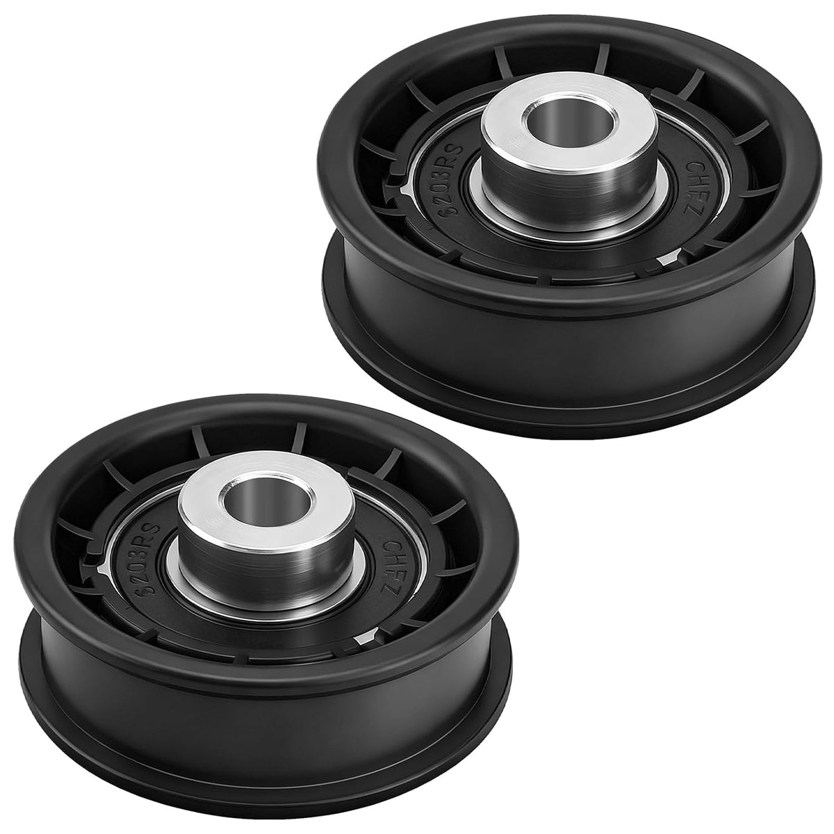 2 Pack 15280 Flat Hydro Drive Idler Pulley - Replace Toro Ex-Mark 106-2176, 106-2176, for Toro TimeCutter, Ex-Mark Quest ZS3200, SS5000, SS3200, SS4250, Z420 Model
