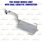 Exhaust Muffler for Subaru Legacy 2000-2004 2.5L