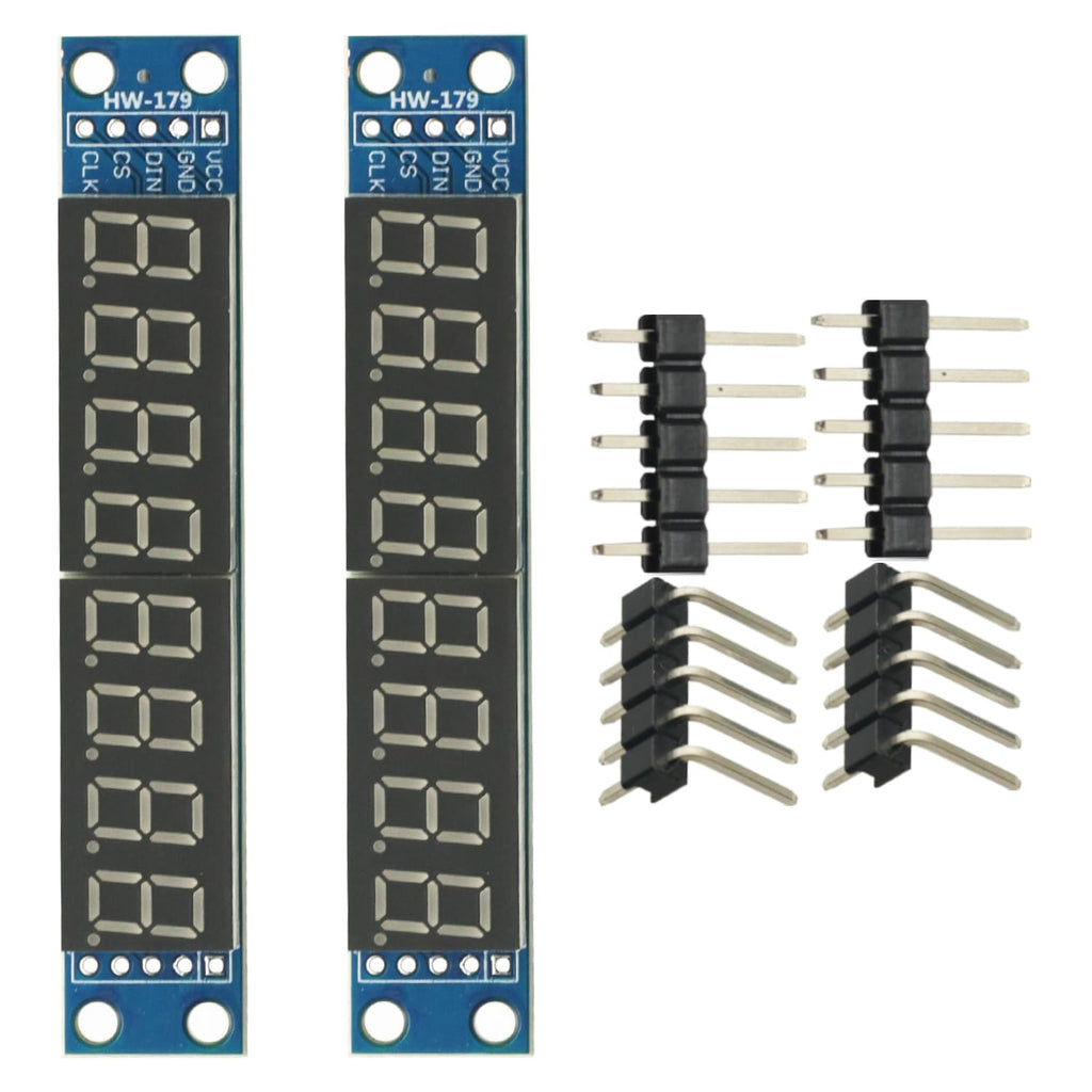 2Pcs MAX7219 Led Module 8-Digit Digital LED Display 7 Segment Display Tube for arduino MCU Raspberry Pi 51/AVR/STM32