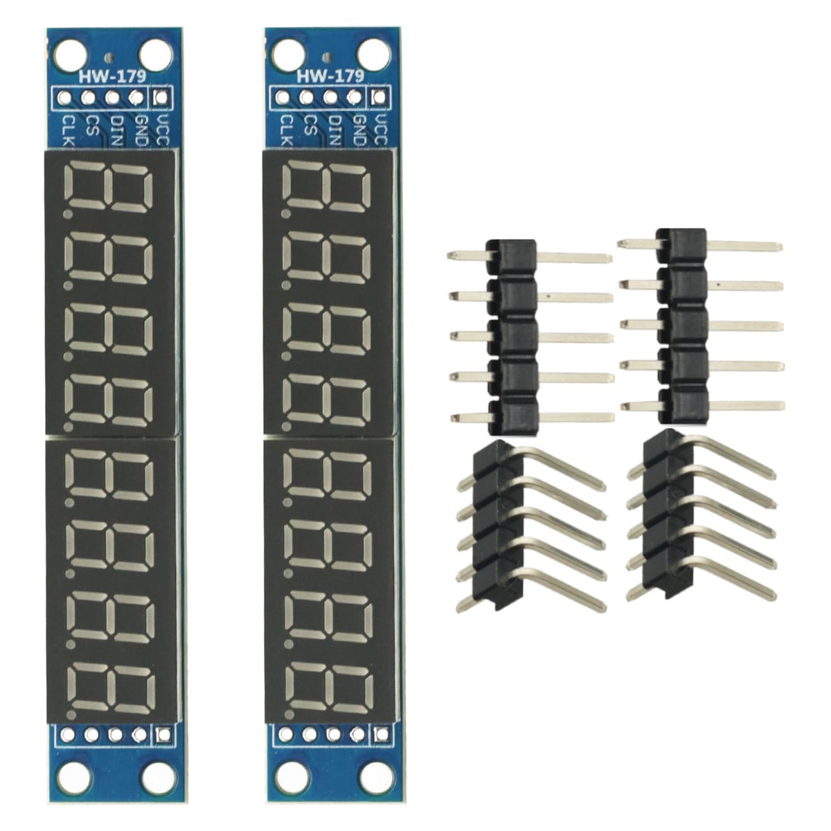 2Pcs MAX7219 Led Module 8-Digit Digital LED Display 7 Segment Display Tube for arduino MCU Raspberry Pi 51/AVR/STM32
