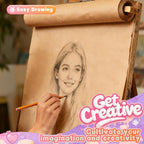 PerkHomy Craft Paper Roll 15" x 1200" (100') Kraft Paper for Gift Wrapping Moving Art Floor Covering Packing Painting