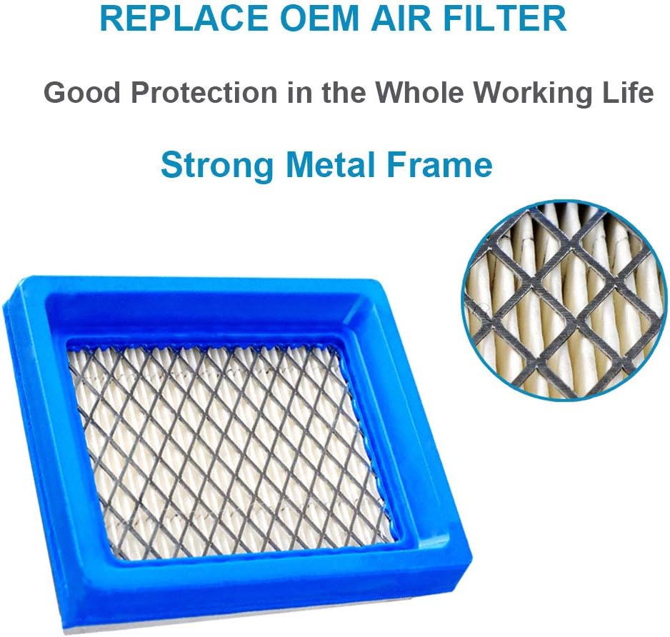 2 Pack XT650 Air Filter with Metal Protection, Compatible with Kohler XT675 Engine 14-083-22-S 14-083-22-S1 Lawnboy Toro Lawn Mower Air Filter