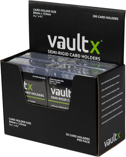 Semi Rigid Card Holders (200 Pack) Hard PVC Sleeves | Ideal for PSA & CGC grading submissions. Semi-rigid hard card