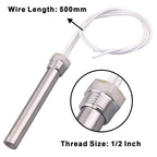 DERNORD Immersion Cartridge Heater 240V 300W Hot Rod Heating Element Replacement 1/2 Inch Thread