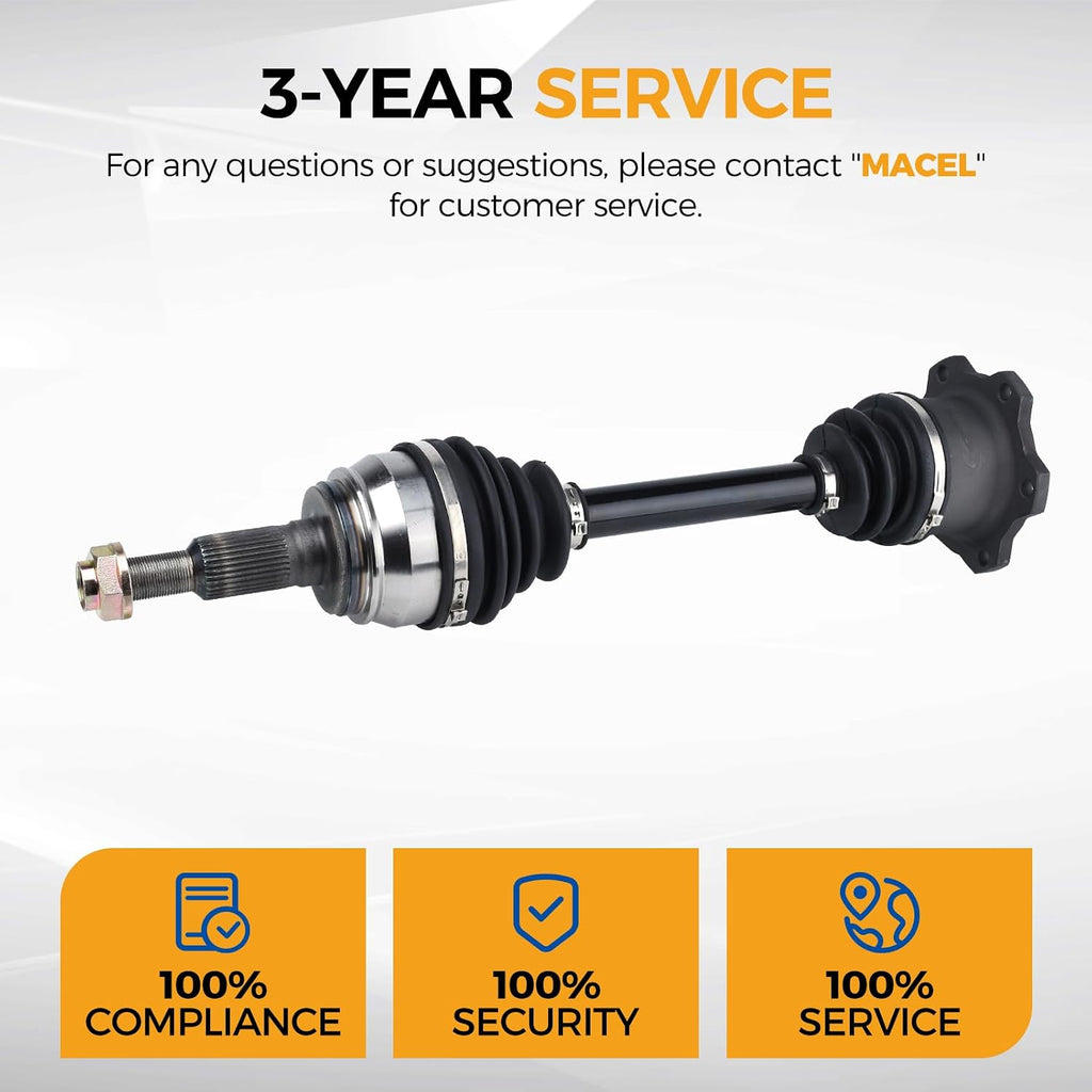 PAROD 2PCS 661430 4WD Front CV Axle Assembly, Passenger and Driver side