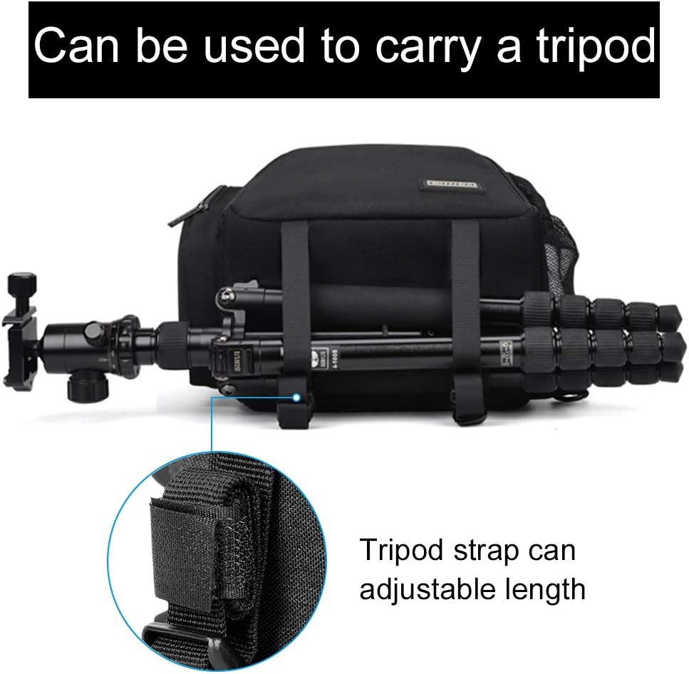 Camera Bag Sling Backpack, Camera Case Backpack with Tripod Holder for DSLR/SLR Mirrorless Cameras (Canon Nikon Sony