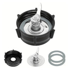 Compatible For Oster， Blender Replacement Kit: Stainless Steel Blade, Jar Base Cap & 2 Rubber O-Rings