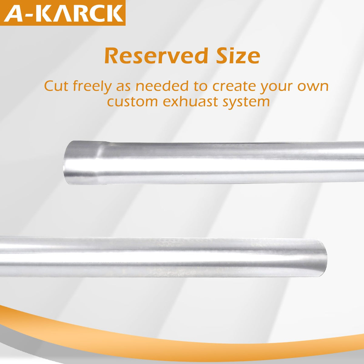 2 Inch Stainless Steel Exhaust Pipe, 40" Length