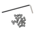 25PCS 10-24 x 3/16'' Stainless Steel Cup Point Hex Socket Set Screws with Hex Wrench