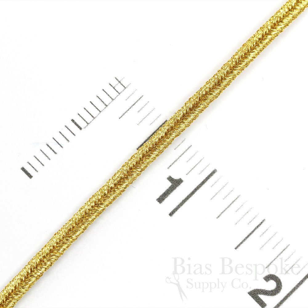 ALIK 4mm Pale Silver Bullion Soutache Braid: 5 Yards
