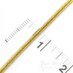 ALIK 4mm Pale Silver Bullion Soutache Braid: 5 Yards