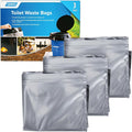 Toilet Waste Bags - Durable Double Bag Design is Leak-Proof - Inner Bag Gels Any Liquid - Great for Camping, Hiking