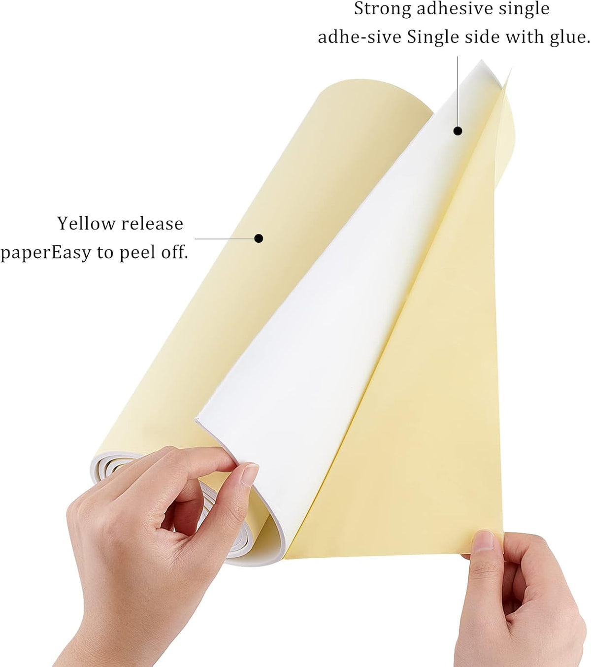 78.7x12 inch White Self-Adhesive EVA Foam Roll, 3mm Thick