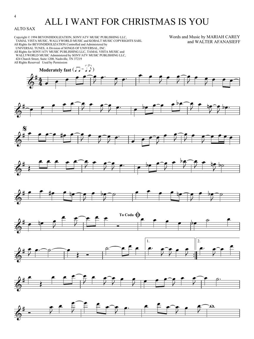 101 Christmas Songs for Alto Sax | Holiday Sheet Music Collection for Beginners and Intermediate Players | Easy