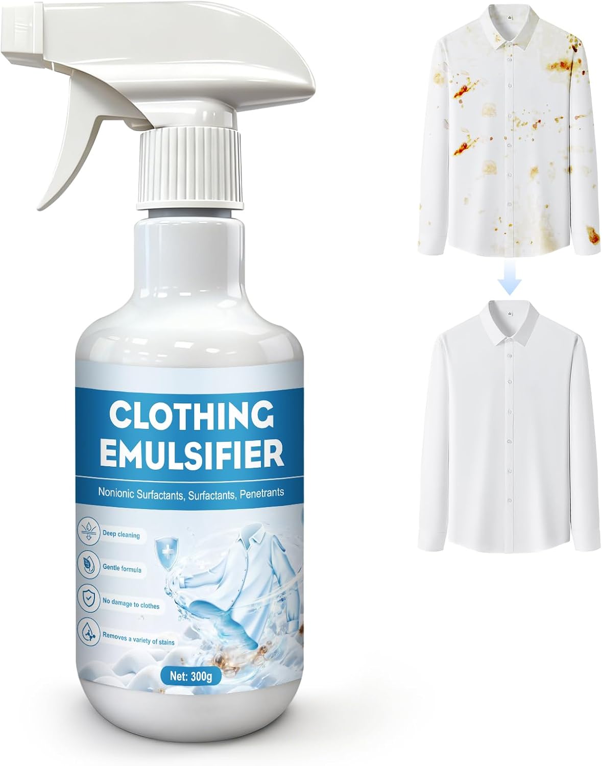Clothing Emulsifier Stain Remover Spray 300g