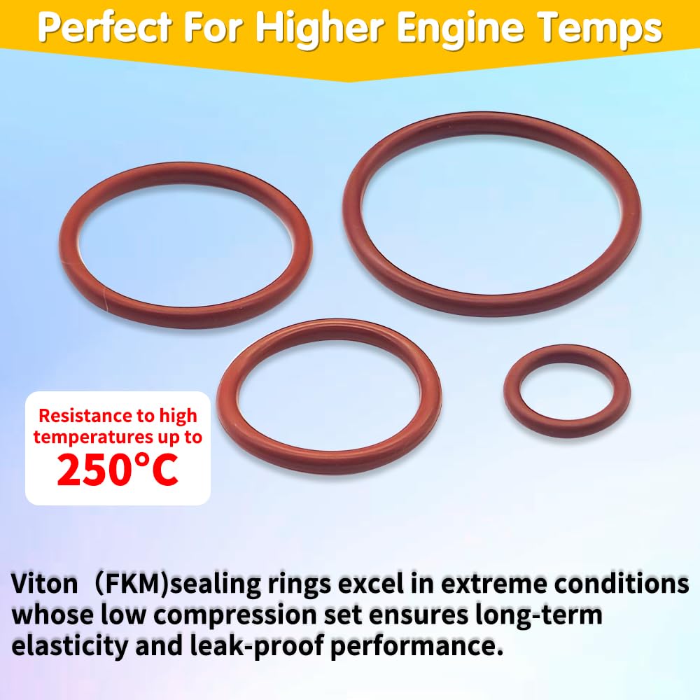 Viton O-Ring Kit, 396PCS, 30 Sizes, Metric, Shore 75A Durometer