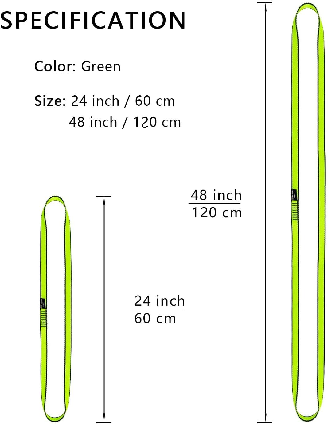 18MM Nylon Climbing Sling Runner 23KN CE2008/EN566 Rock Climbing Webbing Straps for Outdoor Climbing, Rappelling