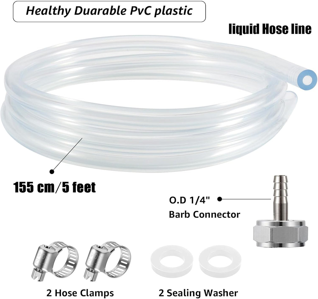 Draft Beer Line with Barb Connector, Beer tower Brewing Tubing Hose
