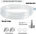 Draft Beer Line with Barb Connector, Beer tower Brewing Tubing Hose