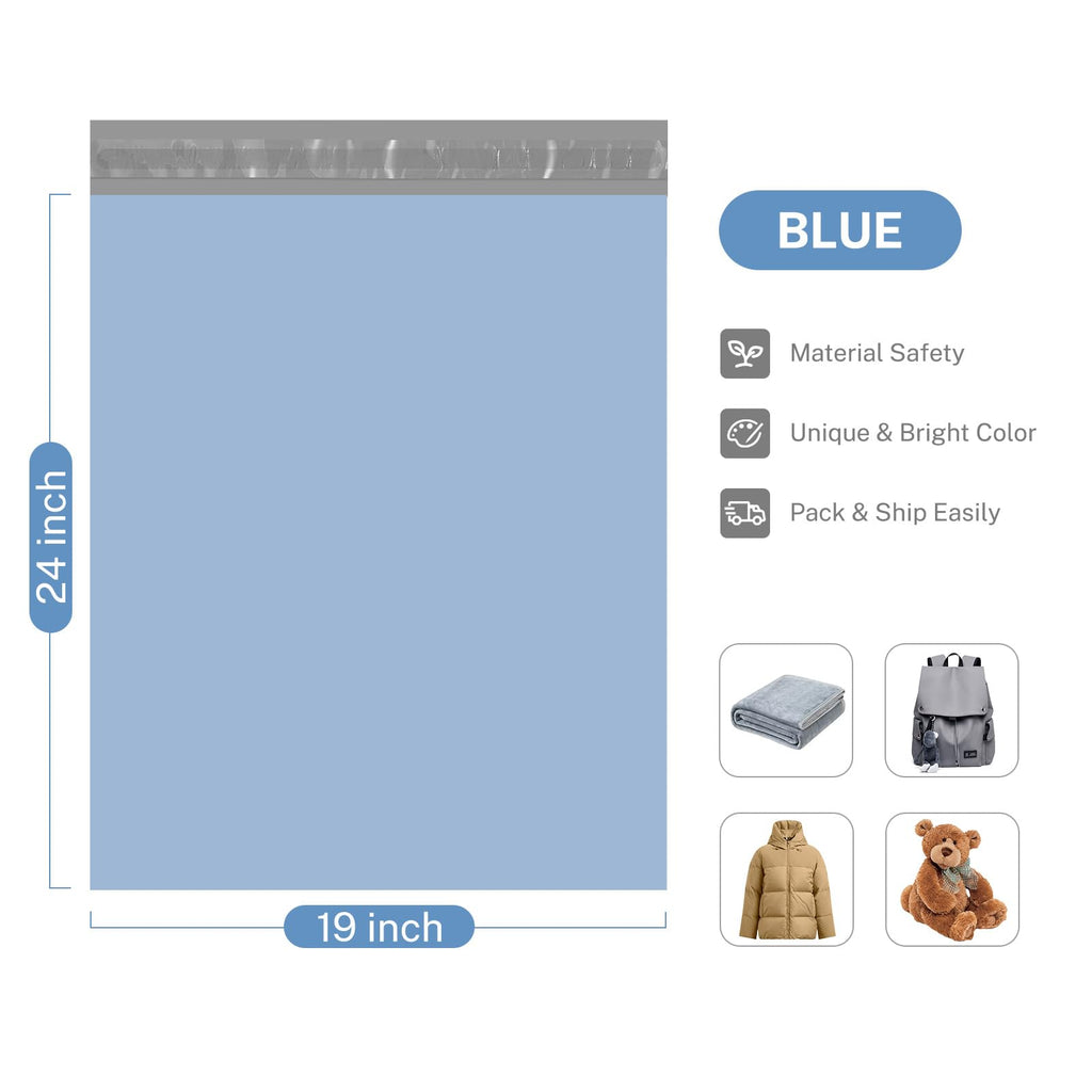 Poly Mailers 19x24 500PC Shipping Bags for Clothes Small Business