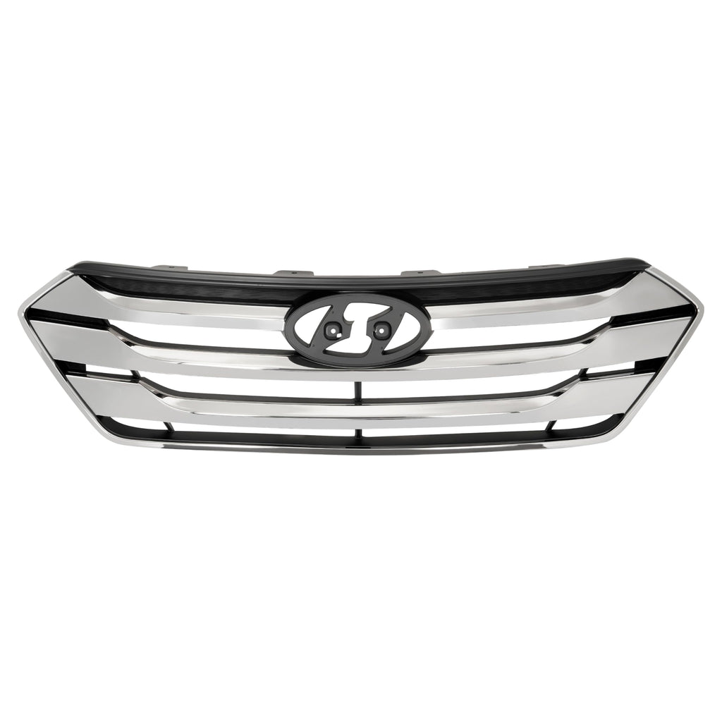 HECASA Grille+Lower Grille Compatible with 2013-2016 Santa Fe