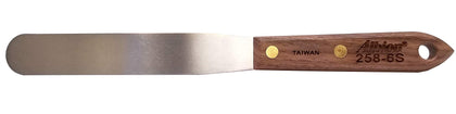 Engineering Company 258-6S Classic Spatula, Stainless Steel, Hardwood Handle, 1" Wide Tip x 6" Long Blade