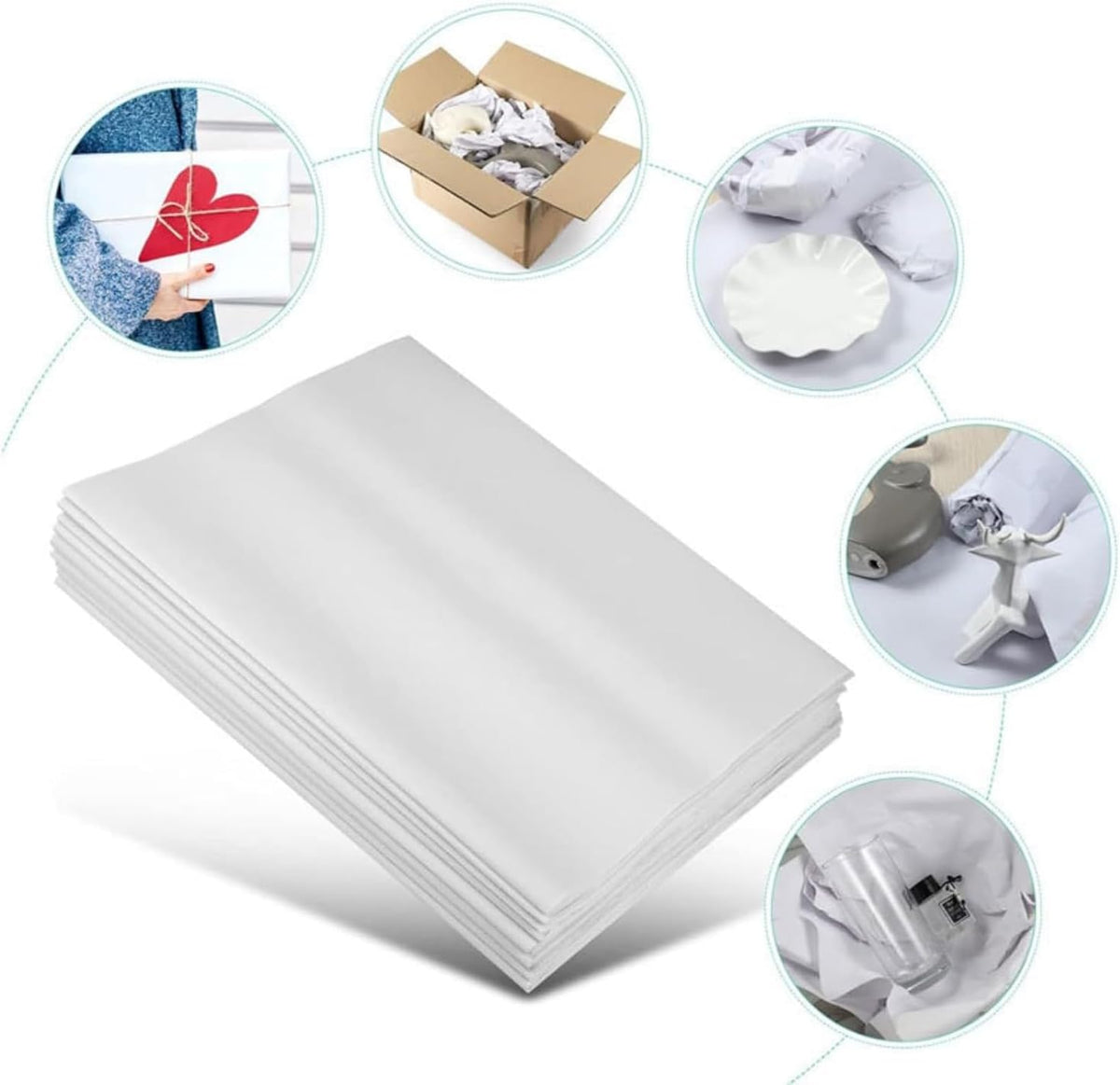 Packing Paper 27'' X 15'', 200 Sheets Packing Newsprint for Moving, Shipping, Box Filler, Wrapping and Protecting