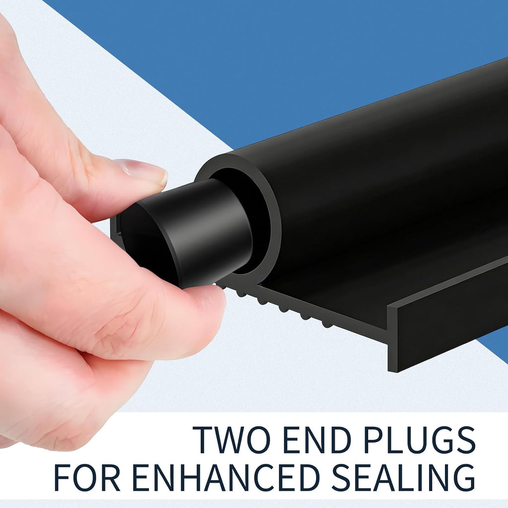 16.4 FT Garage Door Seals Bottom Rubber, U+O Ring