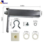 TOP Door Hinge Cartridge (4Pack) Fits for True Both (870837 Right & 870838 Left Side) ﻿