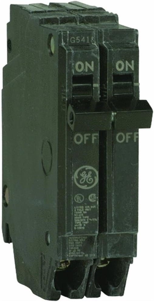 Ge Thqp220 Double Pole Circuit Breaker, 20 Amp