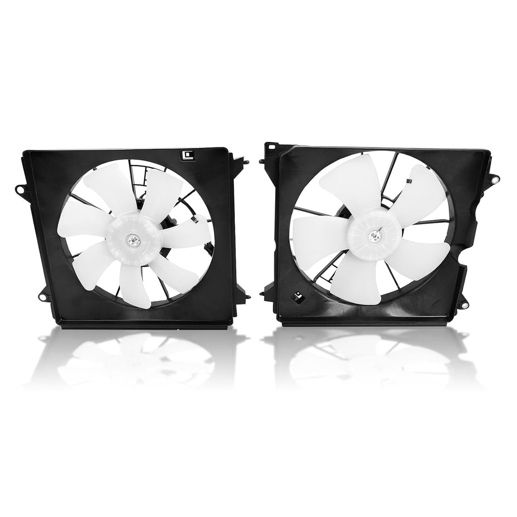 Pack of 2 Radiator Cooling Fan Assembly Compatible with Accord 2013-2017