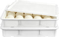 2 Pack Commercial Pizza Dough Proofing Boxes with Lids, 23" x 15"