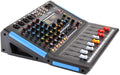4-Channel Bluetooth Studio Audio Mixer-DJ Sound Controller Interface with USB Drive for PC Recording Input, XLR