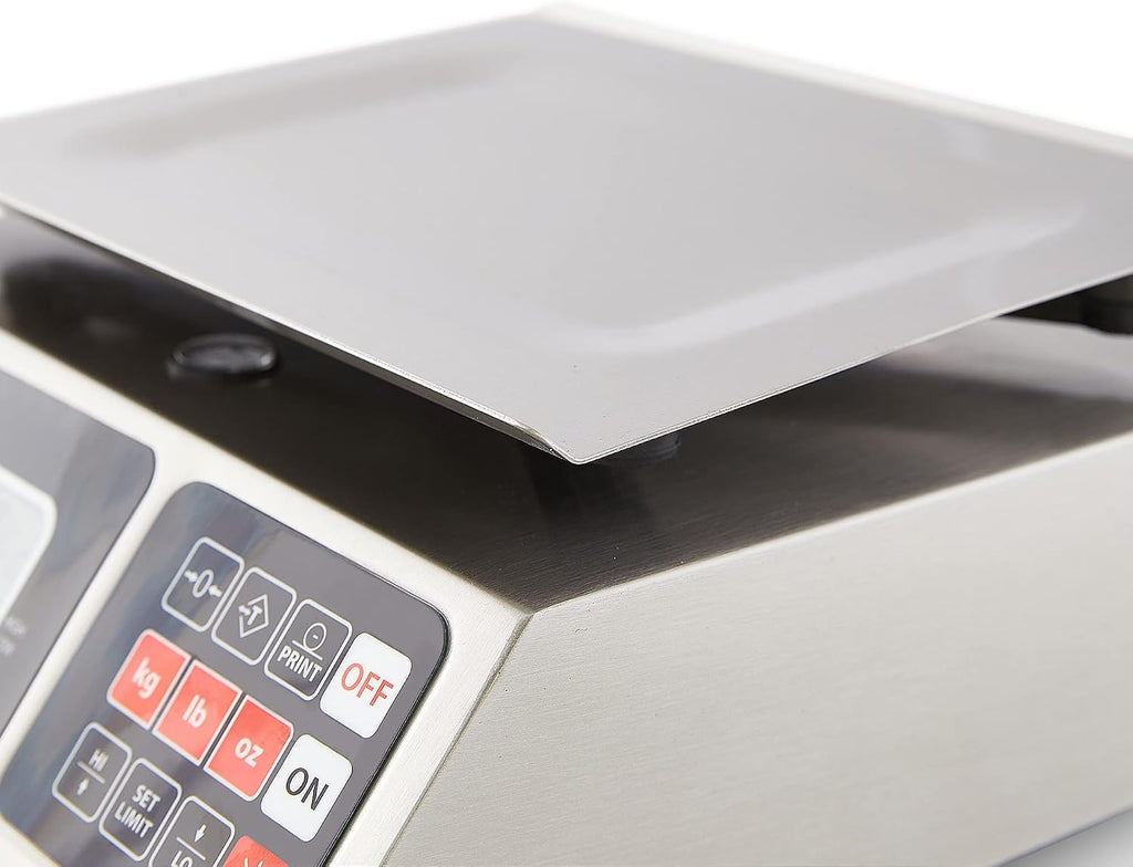 LEQ 5/10 High Precision Digital Portion Control Scale, Stainless Steel Construction, 5 kg/10 lb. Capacity